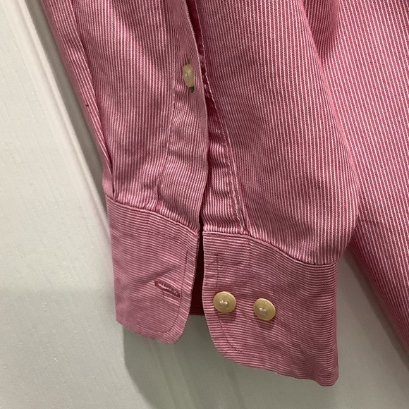 Tommy Hilfiger Red and White Long Sleeves Button Down Shirt Size 17 - Picture 6 of 8